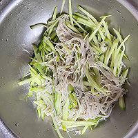 # relieve greasy and appetizing just eat it#summer must-have cold salad Illustration of how to make cucumber mixed with enoki mushrooms 5