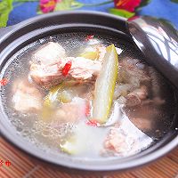 Summer clear soup---pork ribs and gourd soup#Make it yourself Illustration of healthy # practices 9