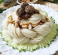 Illustration of Beef Ball Braid Cake Fried Noodles 7