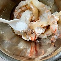 #相合组组组#Super delicious yellow peach salad Shrimp! Calories, don’t think about it yet. Illustration of how to make it 4