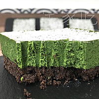 Thick matcha raw chocolate cake, delicate matcha flavor, and fusion The sweetness of white chocolate. Illustration of how to make it 10