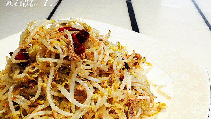 Stir-fried Pork with Mung Bean Sprouts