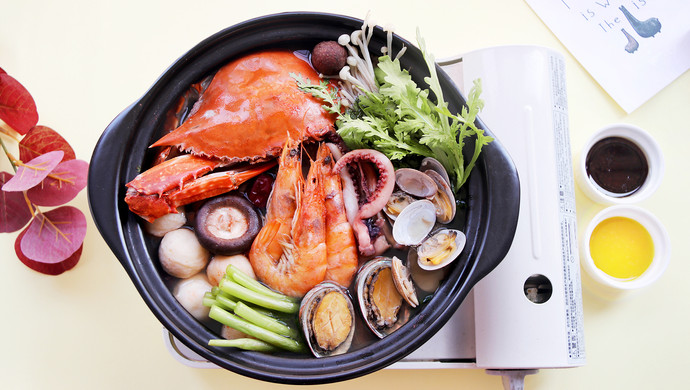 Seafood hotpot