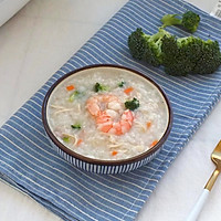 Illustration of how to make shredded chicken and shrimp porridge 10