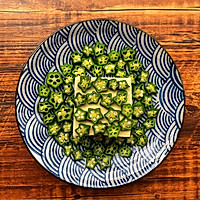 Appetizer: Okra mixed with tofu recipe illustration 6