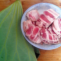 It took me half a year to make it - steamed pork with lotus leaf powder. Illustration of how to do it 1