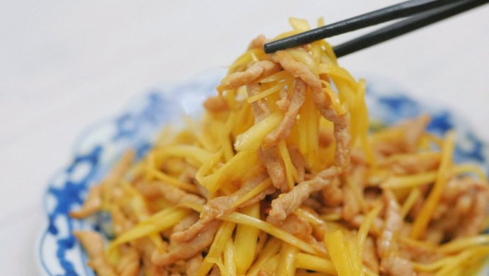 Shredded ginger pork