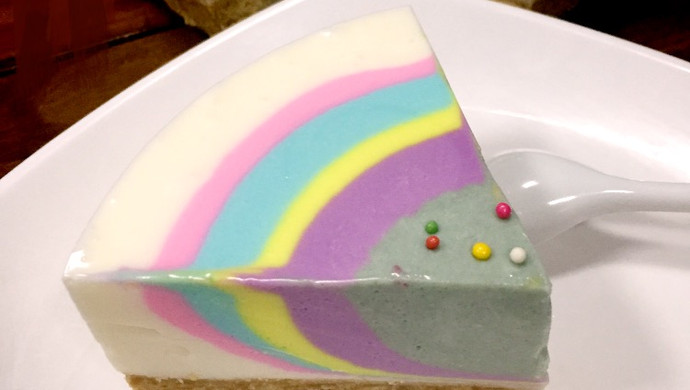 Rainbow Yogurt Mousse Cake