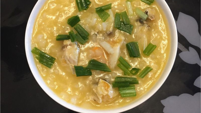 Crab meat porridge