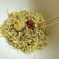 Illustration of how to make Korean cold bean sprouts 5