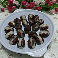 Illustration of how to make glutinous rice, bean paste and red dates dessert 5