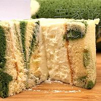 Matcha marble cake roll, slightly bitter and sweet, contrasting each other, Evocative illustration of how to do it 27