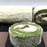 Coconut matcha Swiss roll, teach you how to make cake rolls step by step, The fresh matcha fragrance blends with the fragrance of coconut. Illustration of how to make it 37