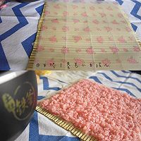 Girl's heart is bursting with Sakura pink sushi recipe 4