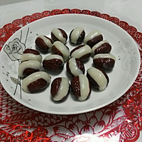 Illustration of how to make glutinous rice, bean paste and red dates dessert 8