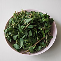 Illustration of how to make cold purslane# singled out in summer# 4 