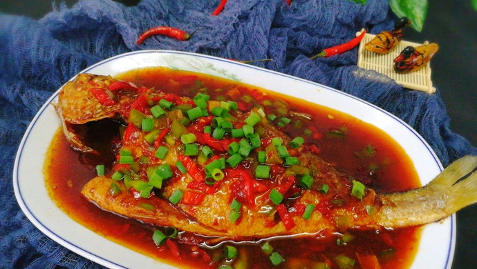 Braised croaker