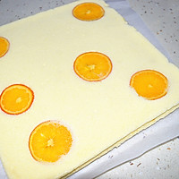 Illustration of how to make orange chiffon cake roll 20