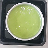 Illustration of how to make matcha light cheesecake 8