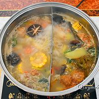 Green mango hot pot# thick soup treasure hot pot hero competition# Illustration of how to do it 17