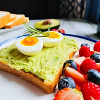 #321 Salad Day#How to make classic breakfast avocado open toast Illustration 10