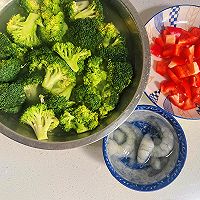 #findGrandma's Township Xiangman Mid-Autumn Festival#Perfect fitness must Illustration of how to make oyster sauce, shrimp and broccoli 1