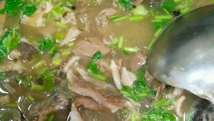 Vermicelli and mutton soup