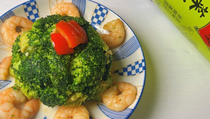 Shrimp and Broccoli in Oyster Sauce