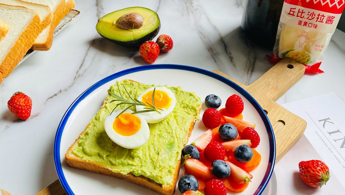 Classic Breakfast Avocado Open Toast