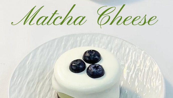 Matcha cheese mousse cake