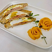 #start summer food plan with Sam#520Breakfast, lunch Meat and egg sandwich recipe illustration 5