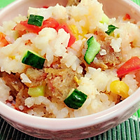 Steamed Sausage Rice~Illustration of a refreshing summer recipe 4