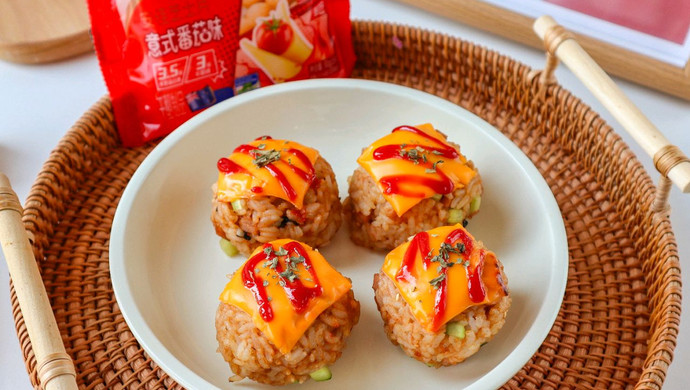 Grilled cheese rice balls