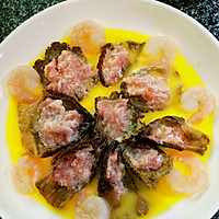 Morels stuffed with meat + egg liquid + shrimp (simple without Illustration of how to make oil smoke version 3