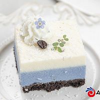 #Liu Genghong Girl Fat Reduction Diet# Ice Blue Coconut Mousse Cake, sweet but not greasy and cold! Recipe 7