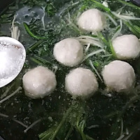 # exquisite人食# Spinach and fish ball soup recipe illustration 7 