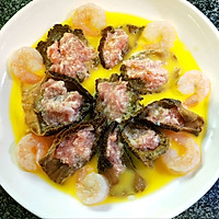 Morels stuffed with meat + egg liquid + shrimp (simple without Illustration of how to make oil fume version 2