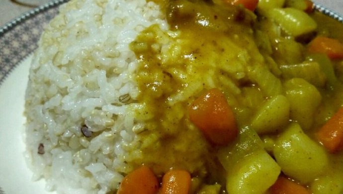 Potato curry rice