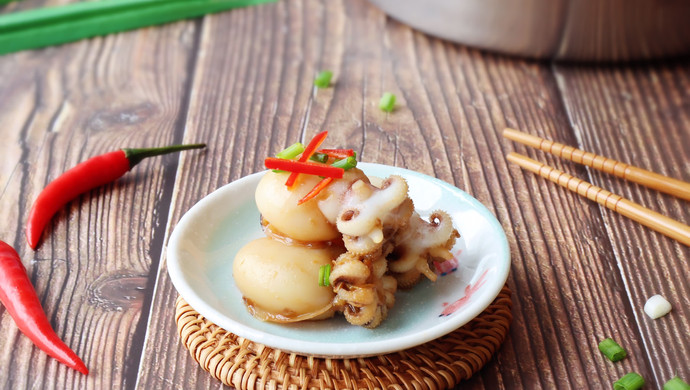 Appetizer: Braised cuttlefish with bean paste#Create Instagram-style food at "home"#