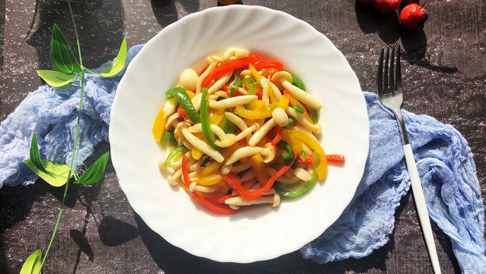 Vegetarian Fried White Jade Mushrooms