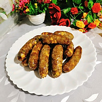 Illustration of homemade crispy glutinous rice sausage 39