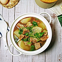 #reasonable meal nutrition and health into the family#white radish and beef brisket soup Illustration of how to do it 11