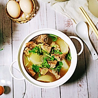 #reasonable meal nutrition and health into the family#white radish and beef brisket soup Illustration of how to do it 12