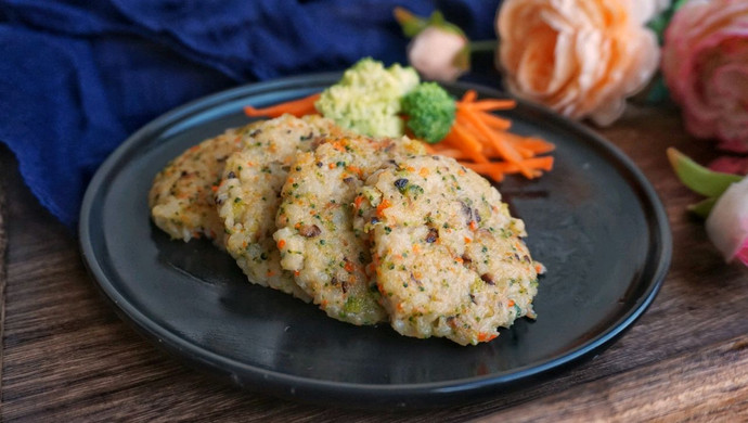 Vegetable fried rice cakes