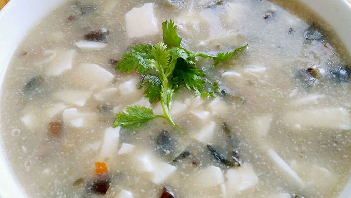 Preserved Egg Tofu Soup