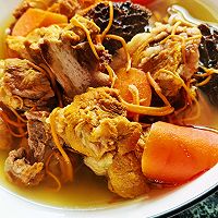 Cordyceps Flower Morel Mushroom Carrot Pork Ribs Soup (simple version of rice cooker) Illustration of how to do it 6