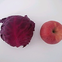 [Fruit and Vegetable Juice] Illustration of how to make purple cabbage and apple juice 1