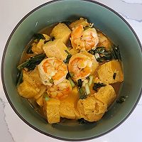 Sweet and sour shrimp and tofu stew ~ Illustration of how to make sweet and sour sauce quick dish 4