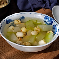 Winter Melon and Lotus Seed Soup (No Oil)# Make a good dish, Self-pampering! #How to do illustration 5