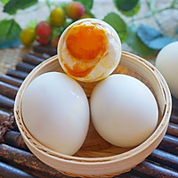 Illustration of homemade fried salted duck eggs 12